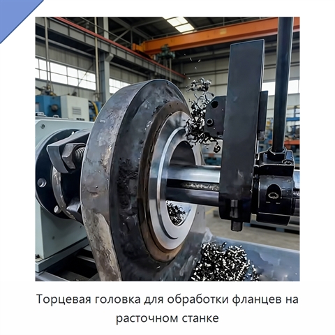 Торцевая головка для обработки фланцев на расточном станке