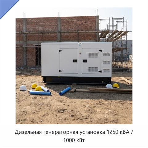 Дизельная генераторная установка 1250 кВА / 1000 кВт