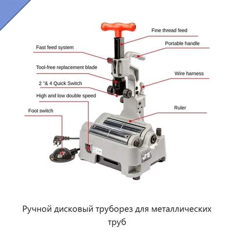 Ручной дисковый труборез для металлических труб