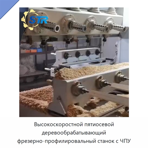 Высокоскоростной пятиосевой деревообрабатывающий фрезерно-профилировальный станок с ЧПУ