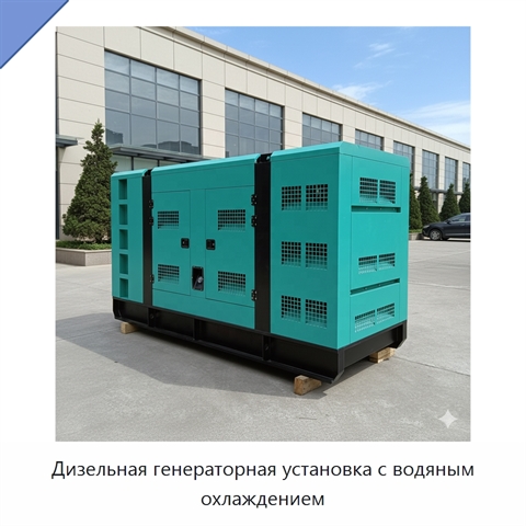 Дизельная генераторная установка с водяным охлаждением