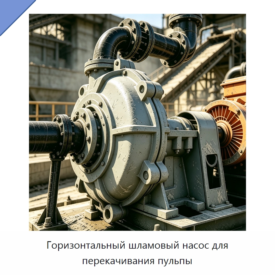 Горизонтальный шламовый насос для перекачивания пульпы — Насосы