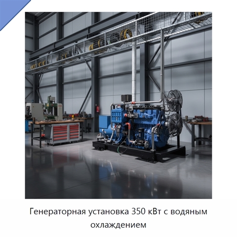 Генераторная установка 350 кВт с водяным охлаждением