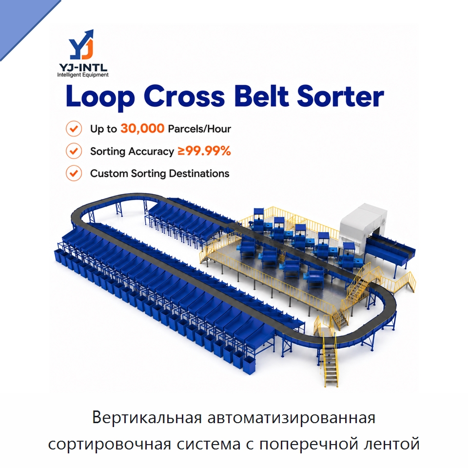 Вертикальная автоматизированная сортировочная система с поперечной лентой — Сортировочный конвейер