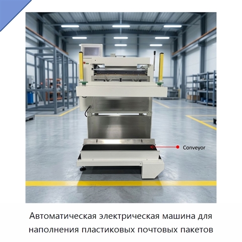 Автоматическая электрическая машина для наполнения пластиковых почтовых пакетов