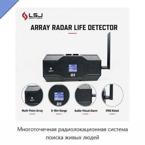 Многоточечная радиолокационная система поиска живых людей