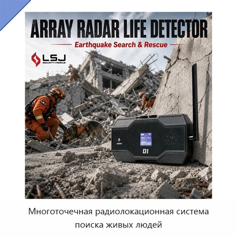 Многоточечная радиолокационная система поиска живых людей