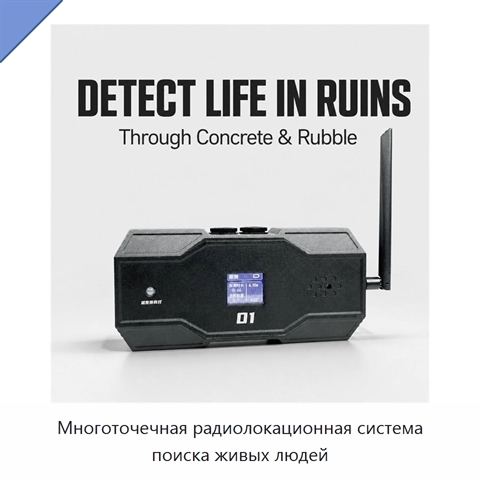 Многоточечная радиолокационная система поиска живых людей
