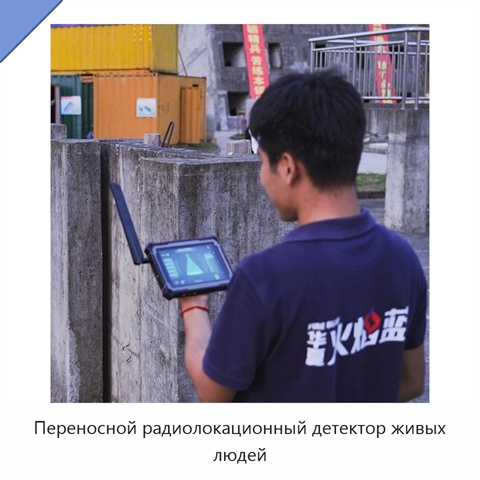 Переносной радиолокационный детектор живых людей