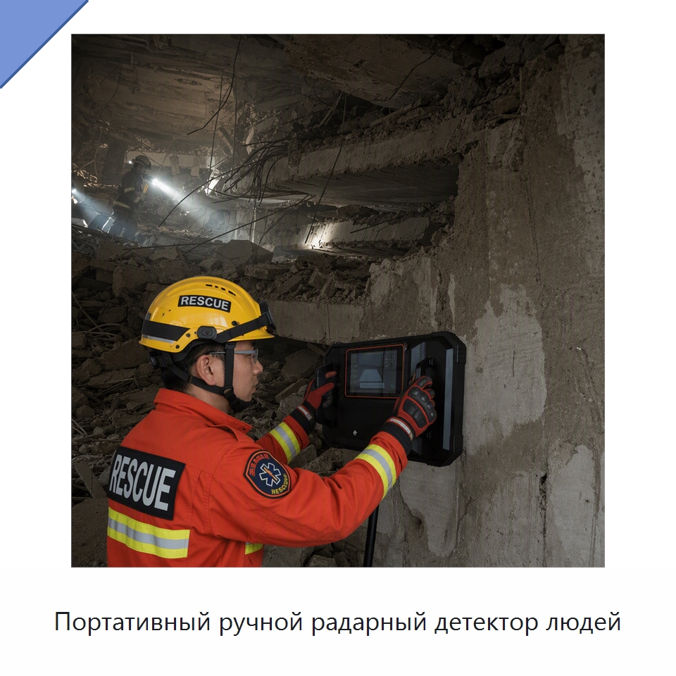 Портативный ручной радарный детектор людей — Испытательное оборудование