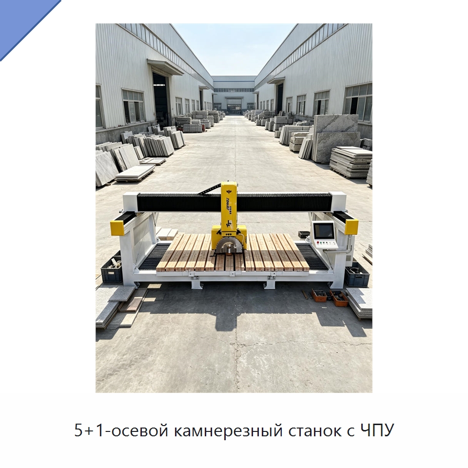 5+1-осевой камнерезный станок с ЧПУ — Оборудование для обработки камня