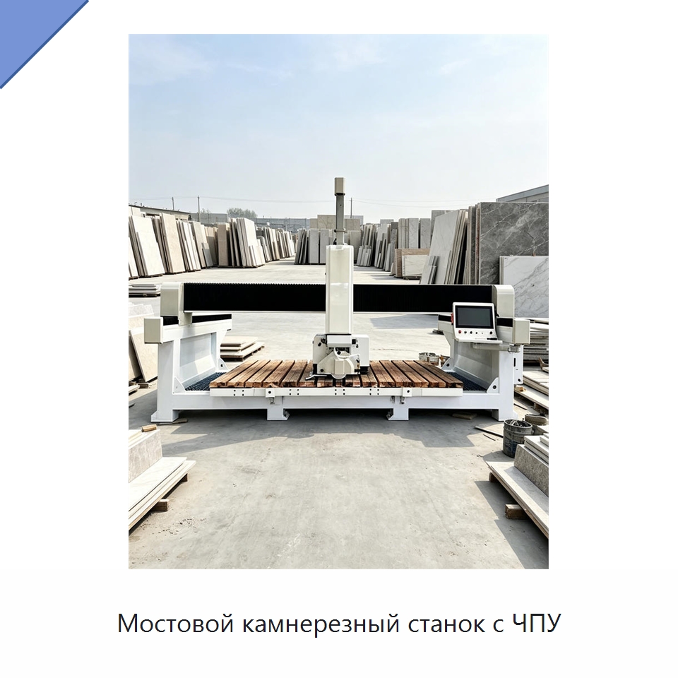 Мостовой камнерезный станок с ЧПУ — Оборудование для обработки камня