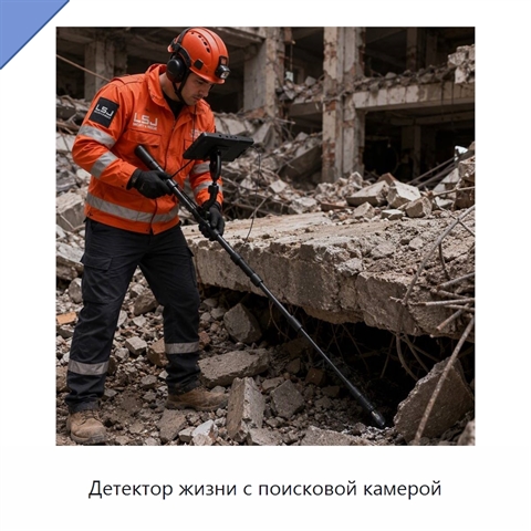 Детектор жизни с поисковой камерой