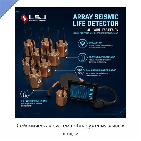 Сейсмическая система обнаружения живых людей