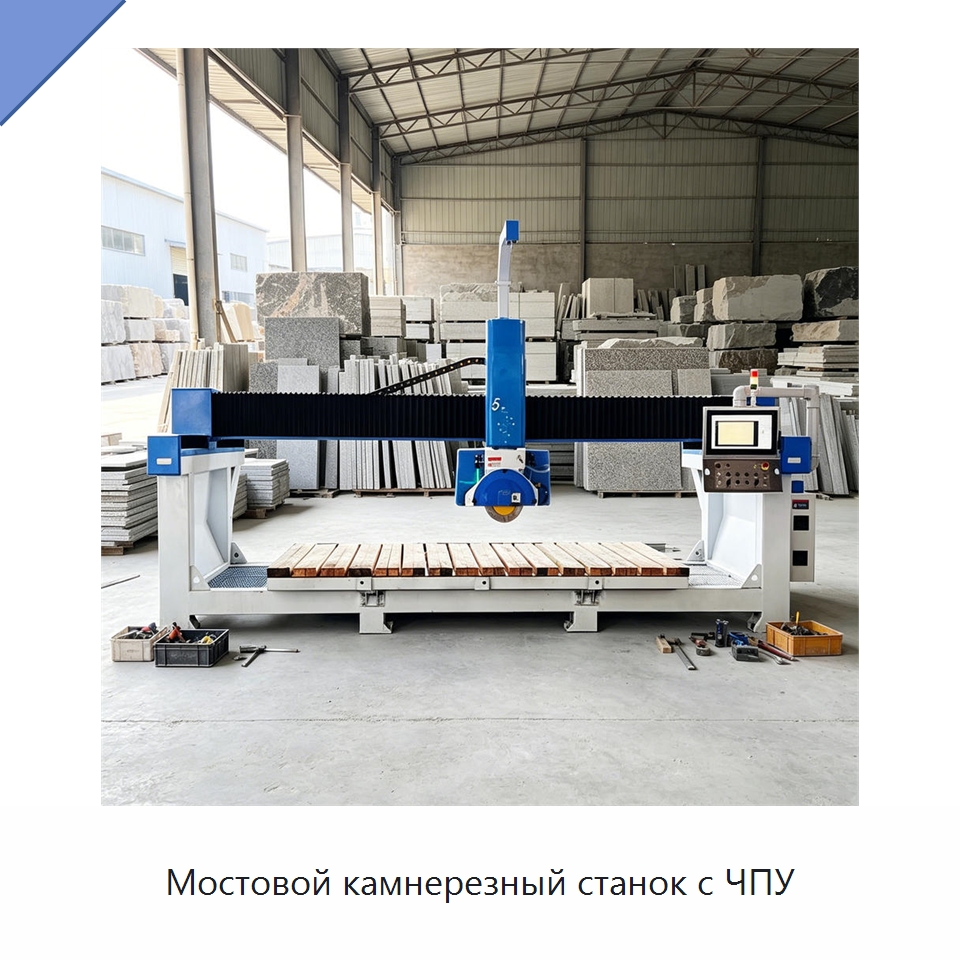 Мостовой камнерезный станок с ЧПУ — Оборудование для обработки камня