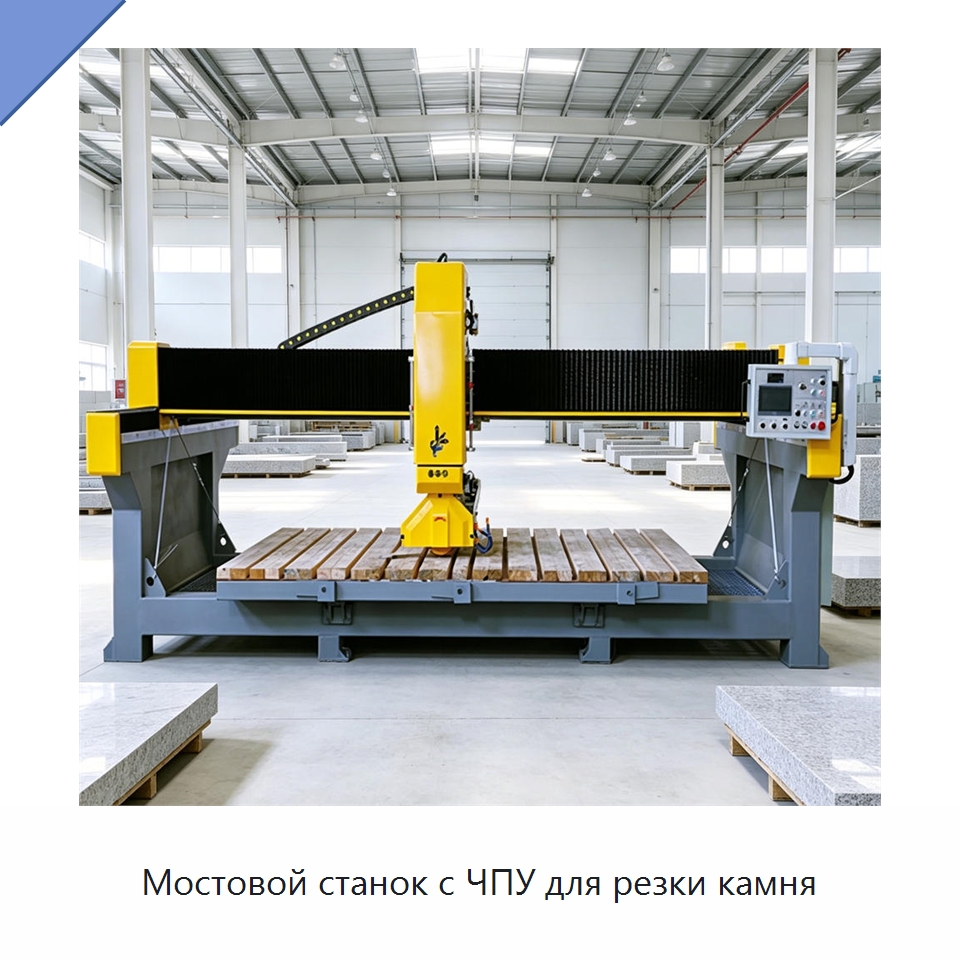 Мостовой станок с ЧПУ для резки камня — Оборудование для обработки камня
