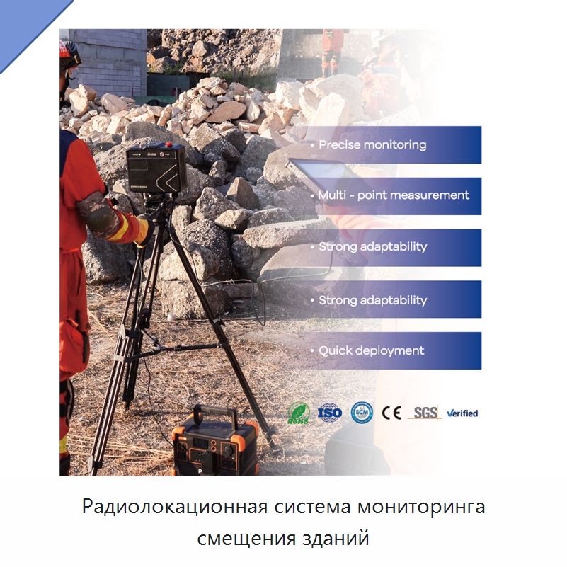 Радиолокационная система мониторинга смещения зданий — Испытательное оборудование