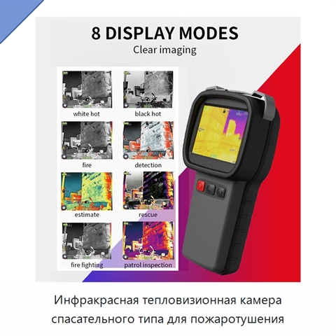 Инфракрасная тепловизионная камера спасательного типа для пожаротушения