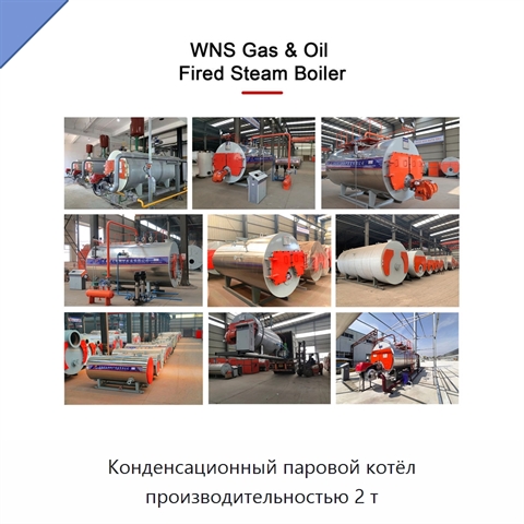 Конденсационный паровой котёл производительностью 2 т