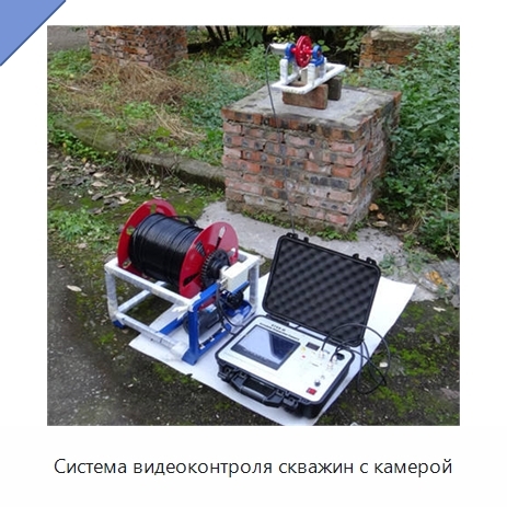 Система видеоконтроля скважин с камерой