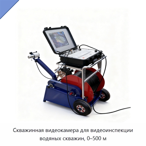 Скважинная видеокамера для видеоинспекции водяных скважин, 0–500 м