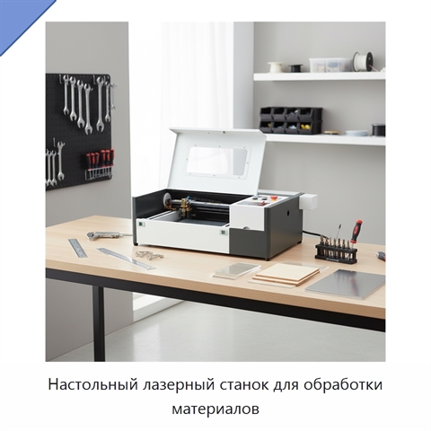 Настольный лазерный станок для обработки материалов