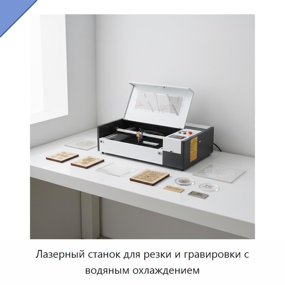 Лазерный станок для резки и гравировки с водяным охлаждением — Лазерные гравировальные станки