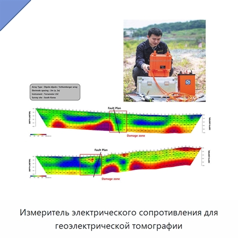 Измеритель электрического сопротивления для геоэлектрической томографии