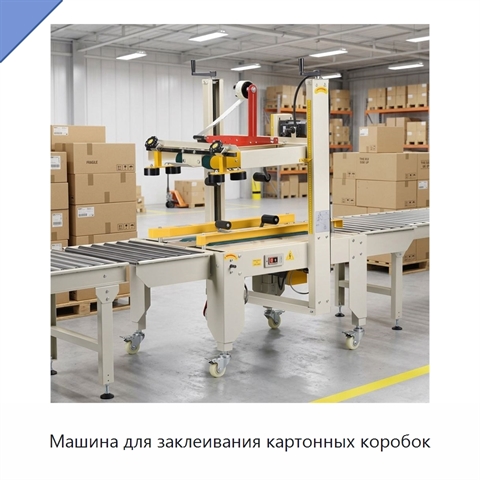 Машина для заклеивания картонных коробок