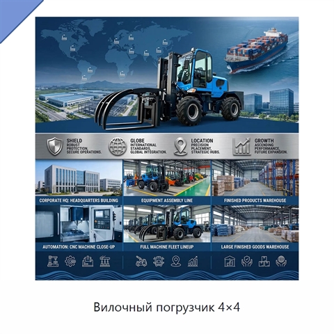Вилочный погрузчик 4×4