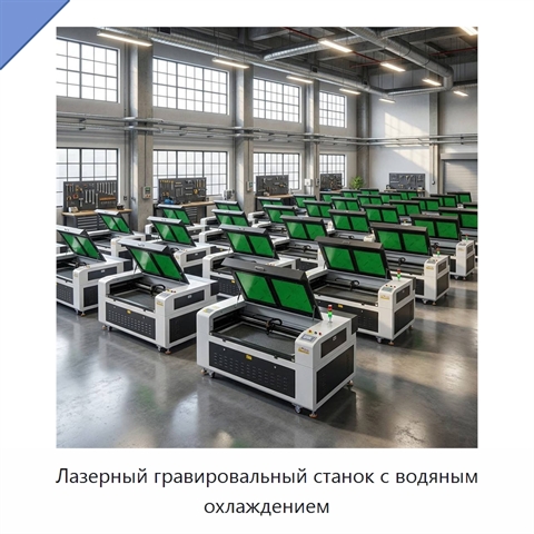 Лазерный гравировальный станок с водяным охлаждением