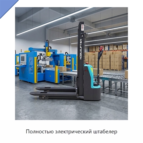 Полностью электрический штабелер