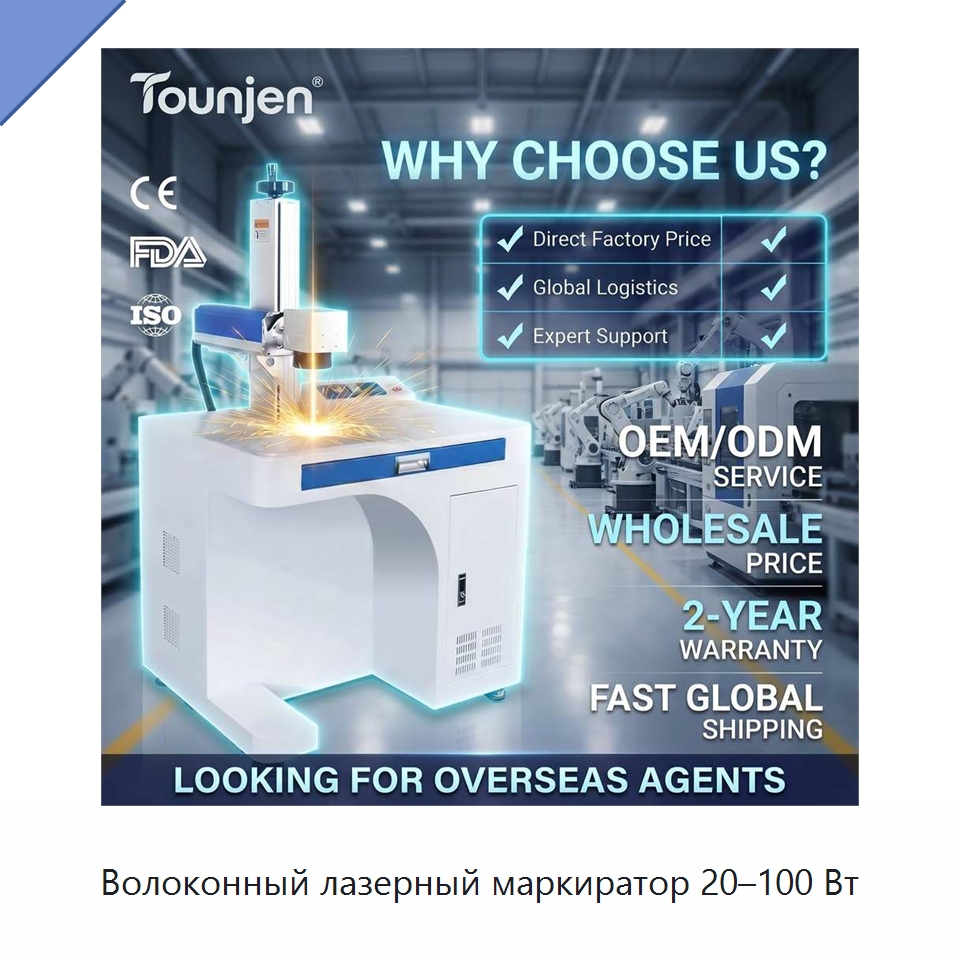 Волоконный лазерный маркиратор 20–100 Вт — Лазерные маркировочные станки