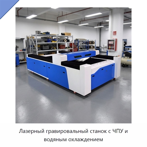 Лазерный гравировальный станок с ЧПУ и водяным охлаждением