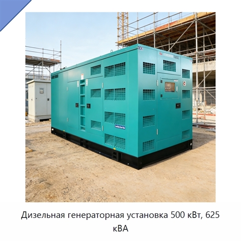 Дизельная генераторная установка 500 кВт, 625 кВА