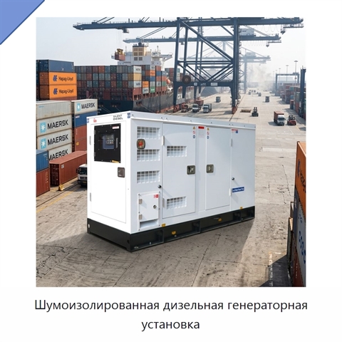 Шумоизолированная дизельная генераторная установка
