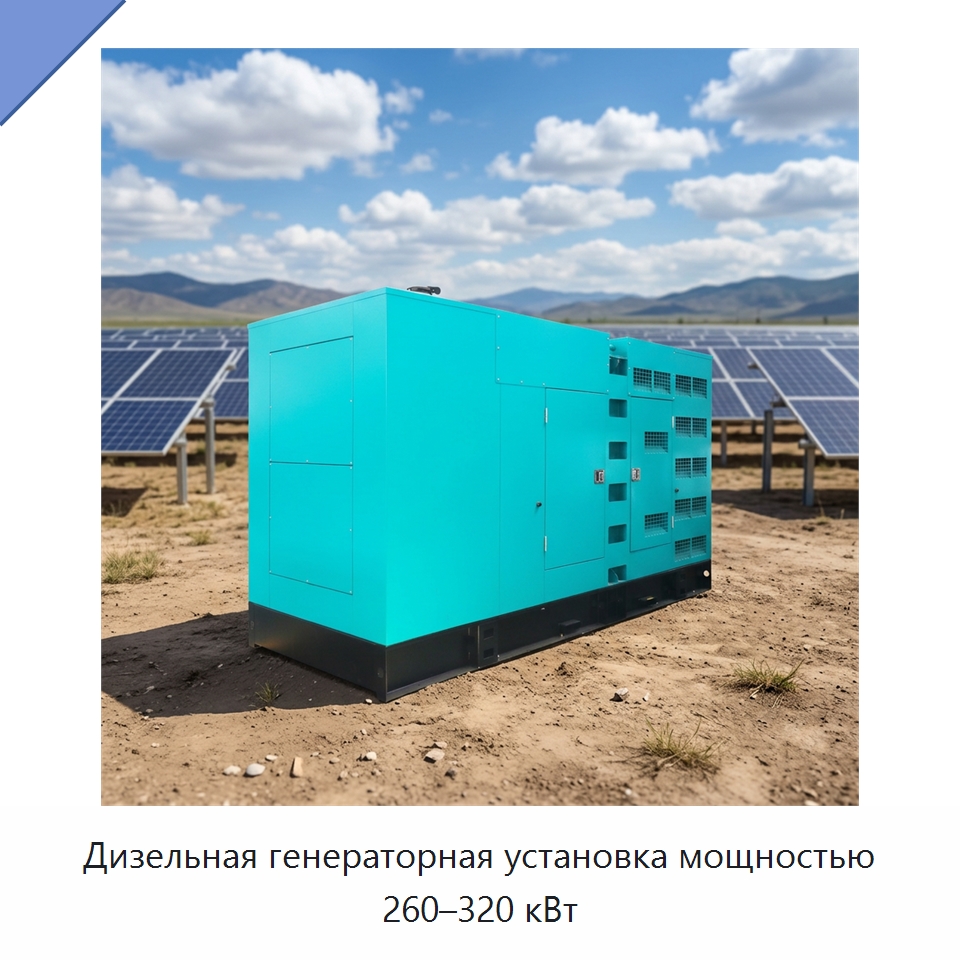 Дизельная генераторная установка мощностью 260–320 кВт — Дизельные генераторы
