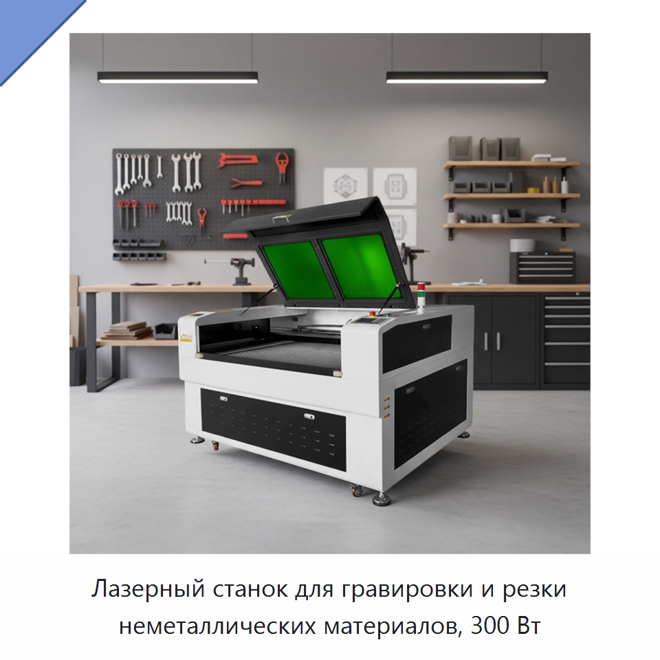 Лазерный станок для гравировки и резки неметаллических материалов, 300 Вт — Лазерные гравировальные станки
