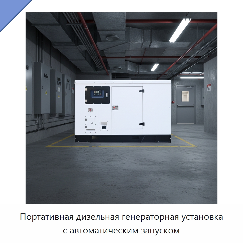 Портативная дизельная генераторная установка с автоматическим запуском — Дизельные генераторы