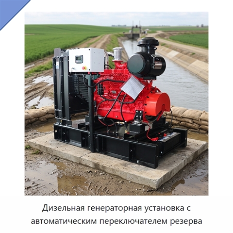 Дизельная генераторная установка с автоматическим переключателем резерва