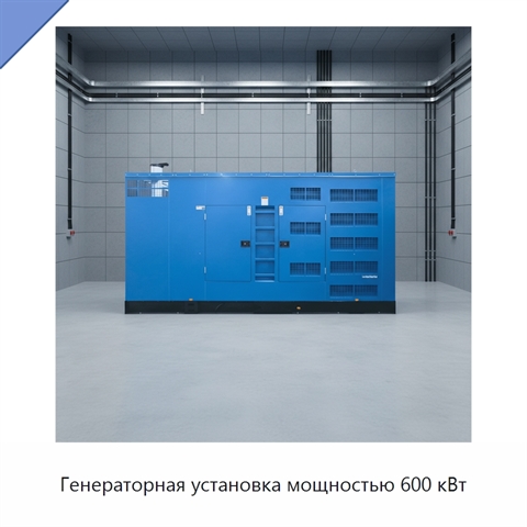 Генераторная установка мощностью 600 кВт