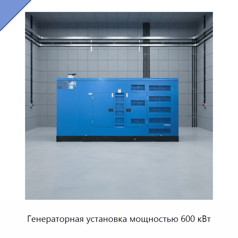 Генераторная установка мощностью 600 кВт — Дизельные генераторы