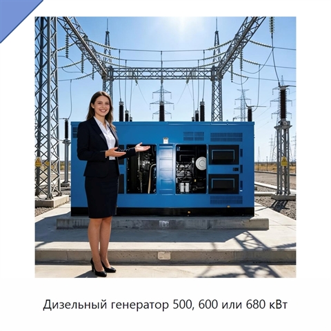 Дизельный генератор 500, 600 или 680 кВт