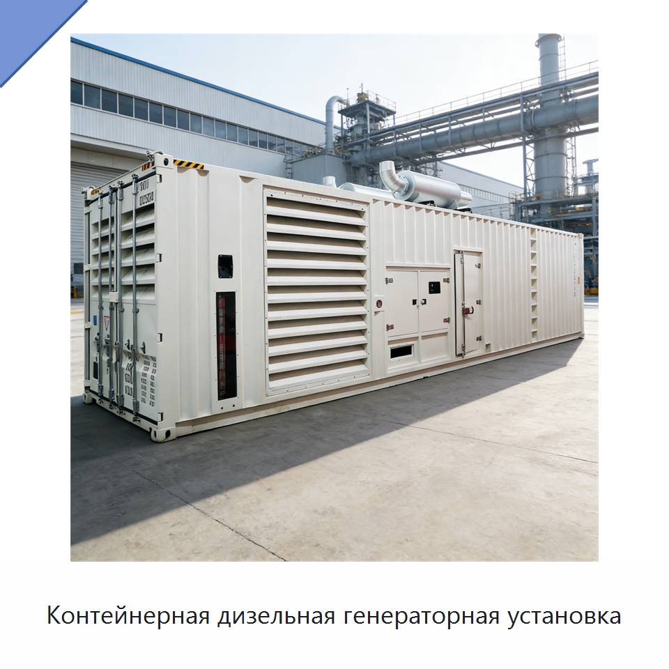Контейнерная дизельная генераторная установка — Дизельные генераторы