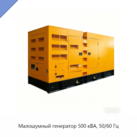 Малошумный генератор 500 кВА, 50/60 Гц