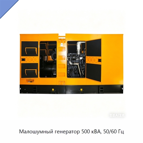 Малошумный генератор 500 кВА, 50/60 Гц