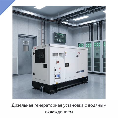 Дизельная генераторная установка с водяным охлаждением