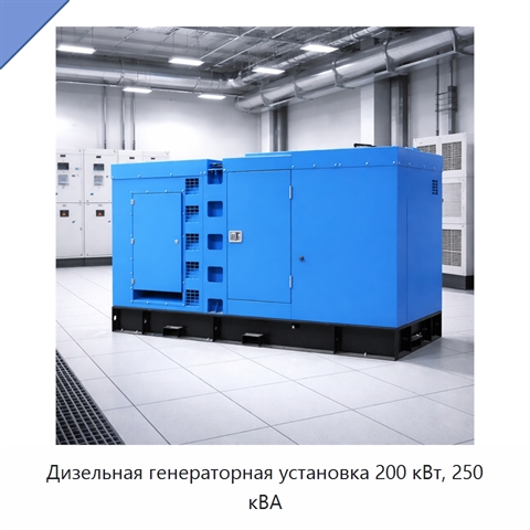 Дизельная генераторная установка 200 кВт, 250 кВА