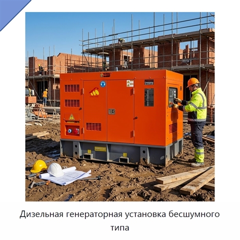 Дизельная генераторная установка бесшумного типа