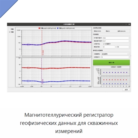 Магнитотеллурический регистратор геофизических данных для скважинных измерений